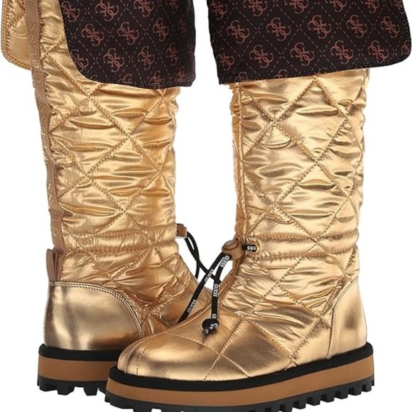 Authentic Guess Quilted Boots 7.5 - Picture 2 of 6